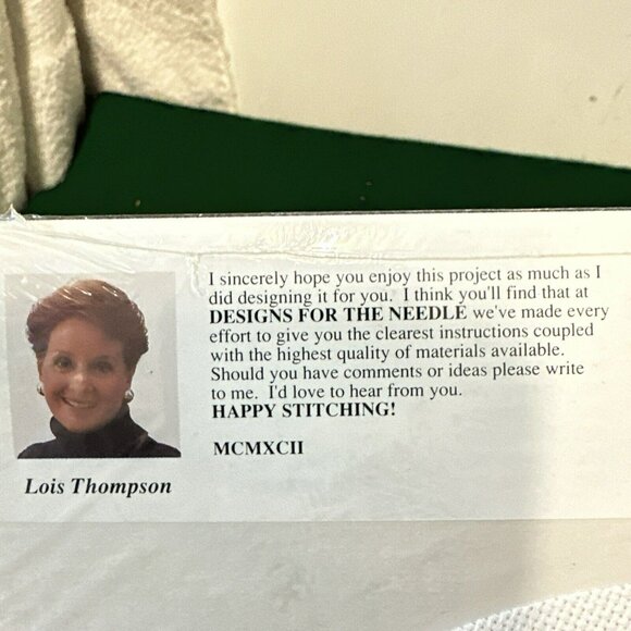 Christmas Tradition Cross Stitch Kit 9 Inch Tree Skirt Train Lot Of 2 - Picture 8 of 8